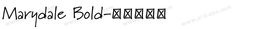 Marydale Bold字体转换